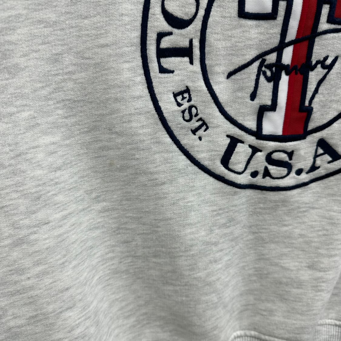 90 타미힐피거 USA 여자 루즈핏 숏 맨투맨 상품이미지6