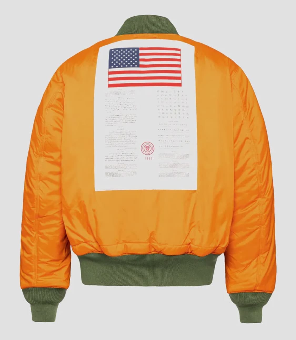 L) 알파인더스트리 MA-1 레귤러 블러드칫 세이지 그린 상품이미지2