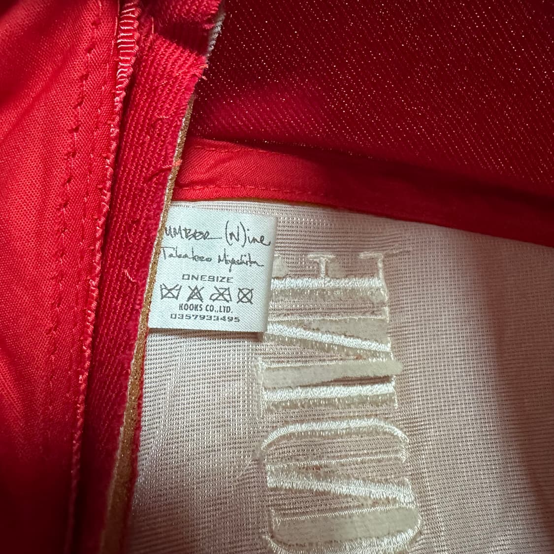 [OS] 넘버나인 레드 캡 상품이미지9