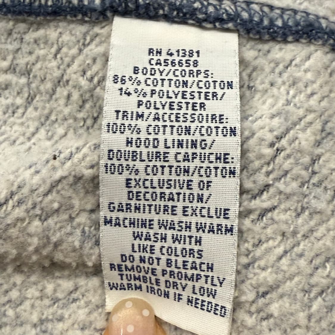 폴로 랄프로렌 블루 후드집업 상품이미지6