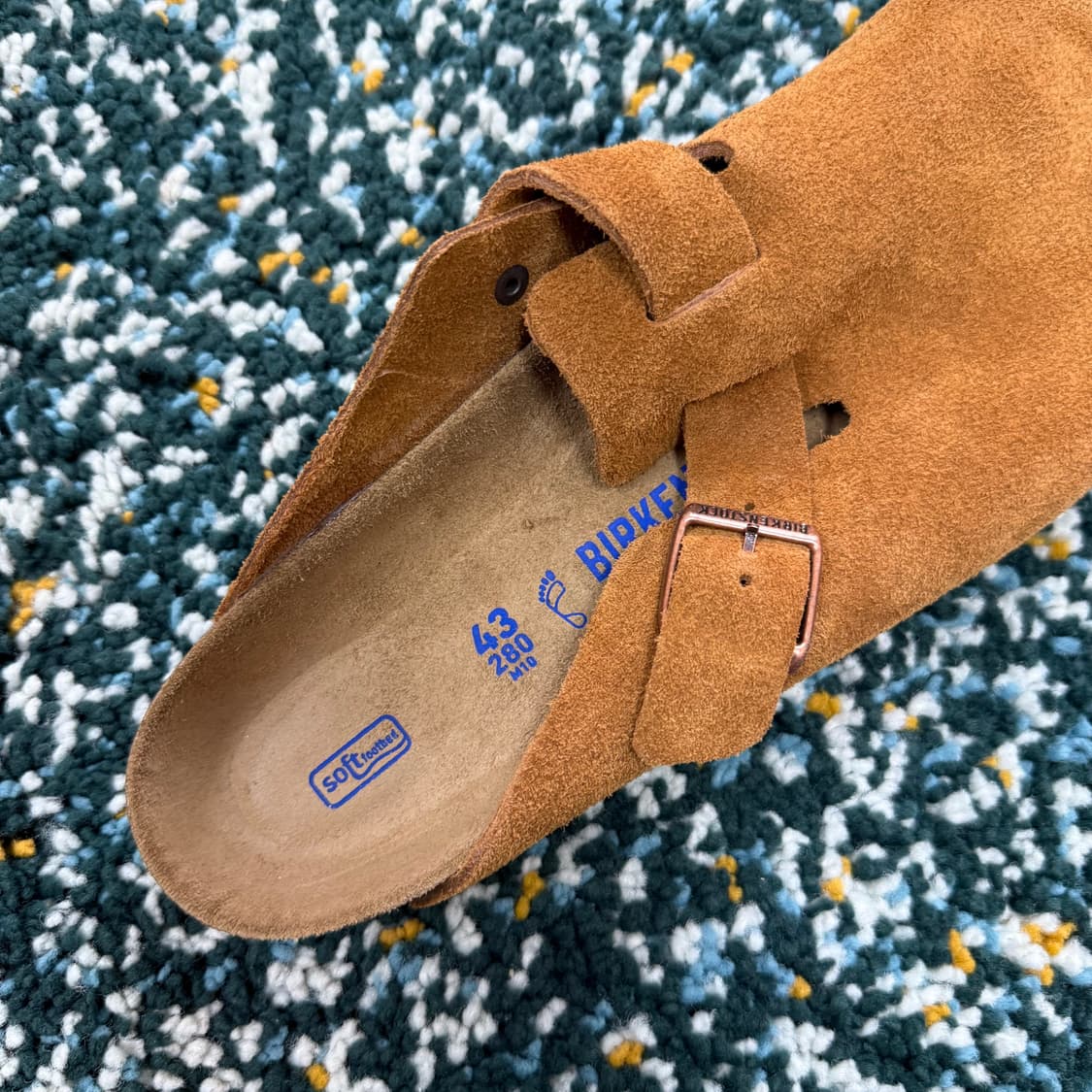 버켄 스탁 보스턴 뮬 슬리퍼 밍크 레귤러 상품이미지5