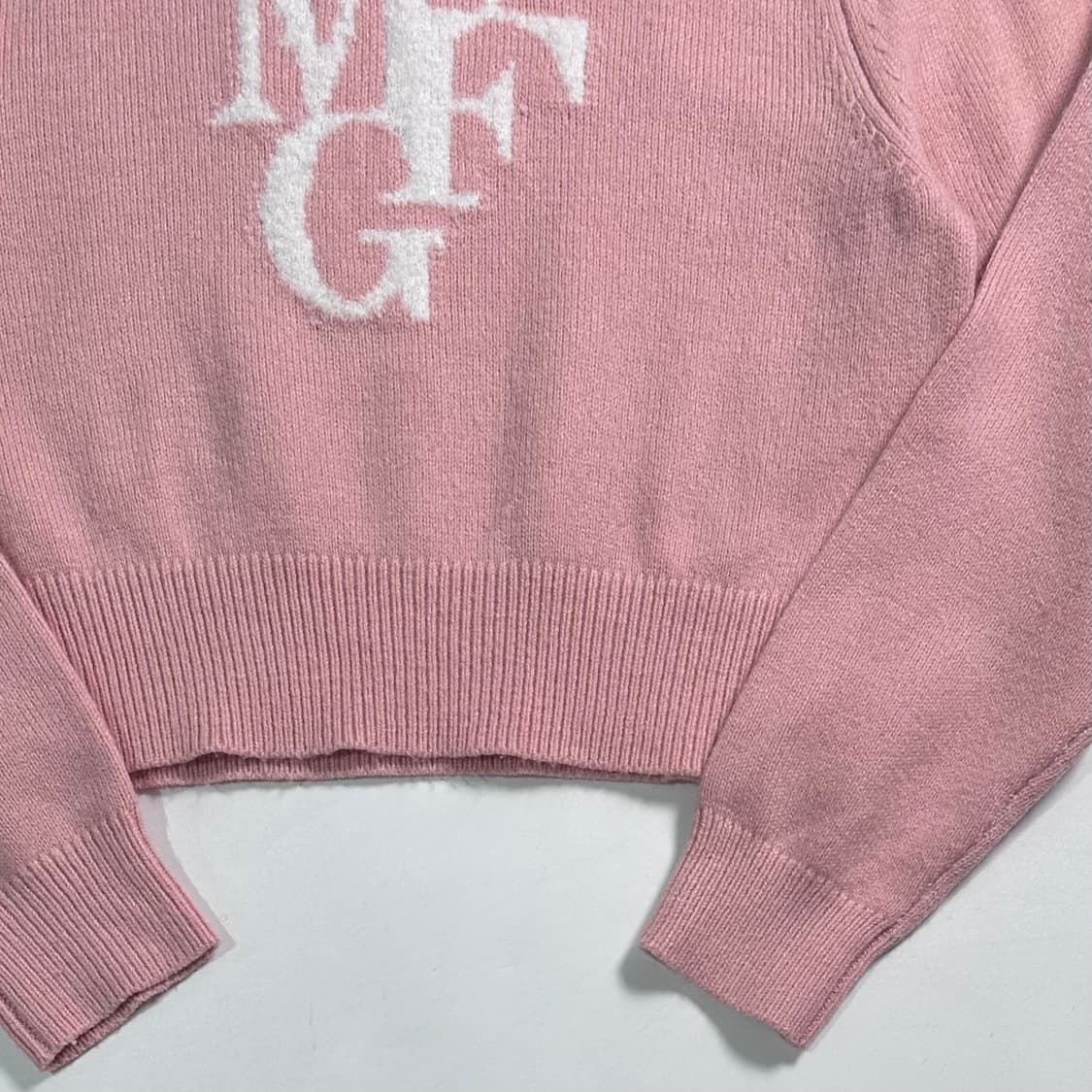 마리데프랑소와저버 핑크 크롭 니트 상품이미지4