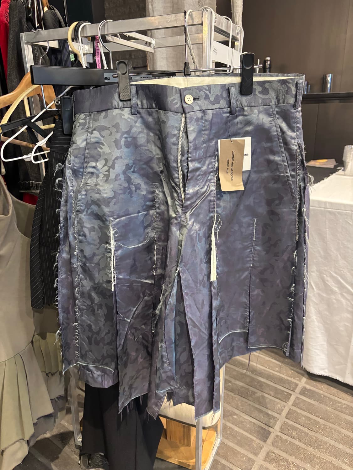 comme des garcons - camo jacquard shorts 상품이미지1