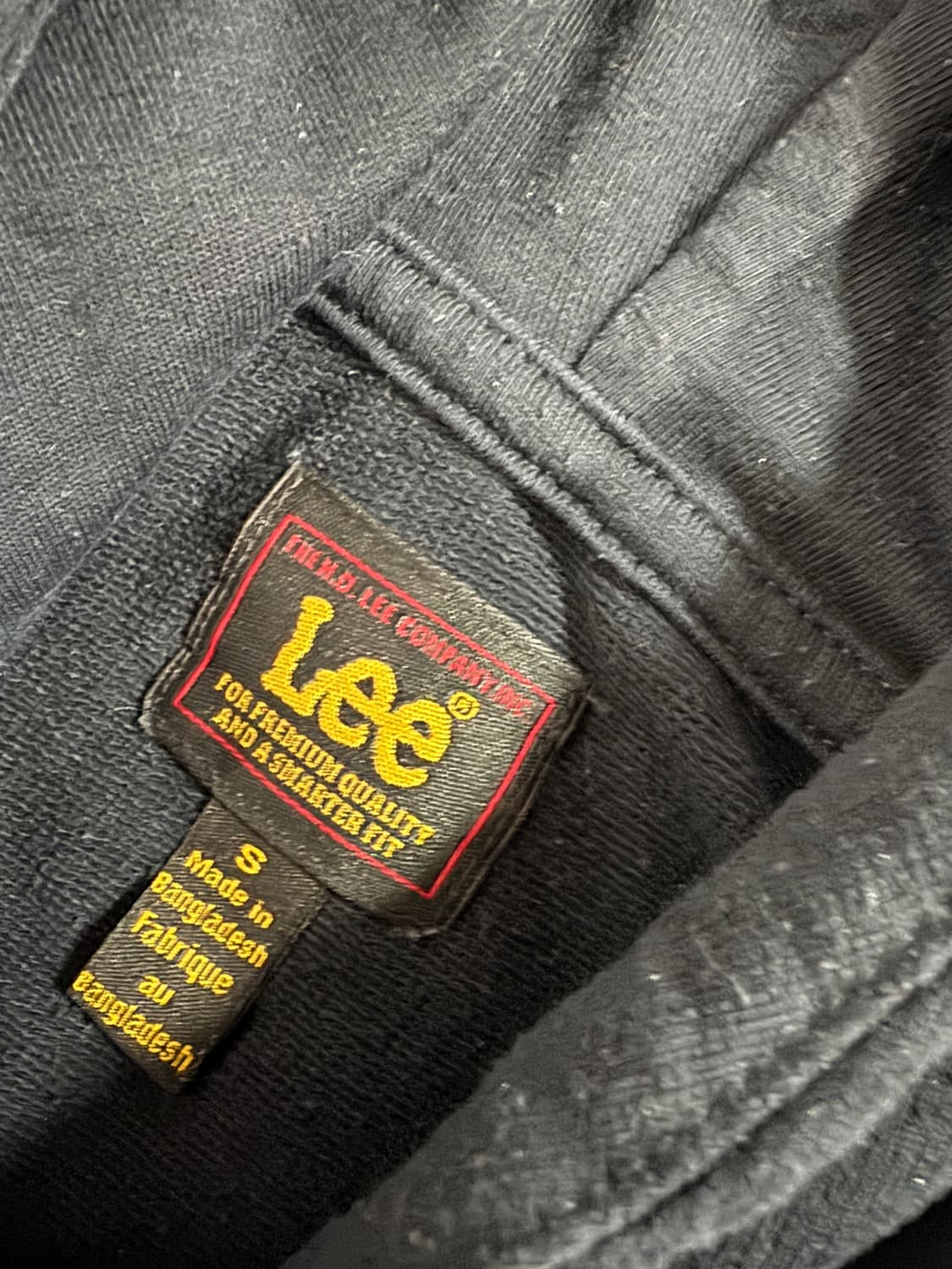 Lee 리 22년도 빈티지 스펠로고 슬리브 후드티 상품이미지3