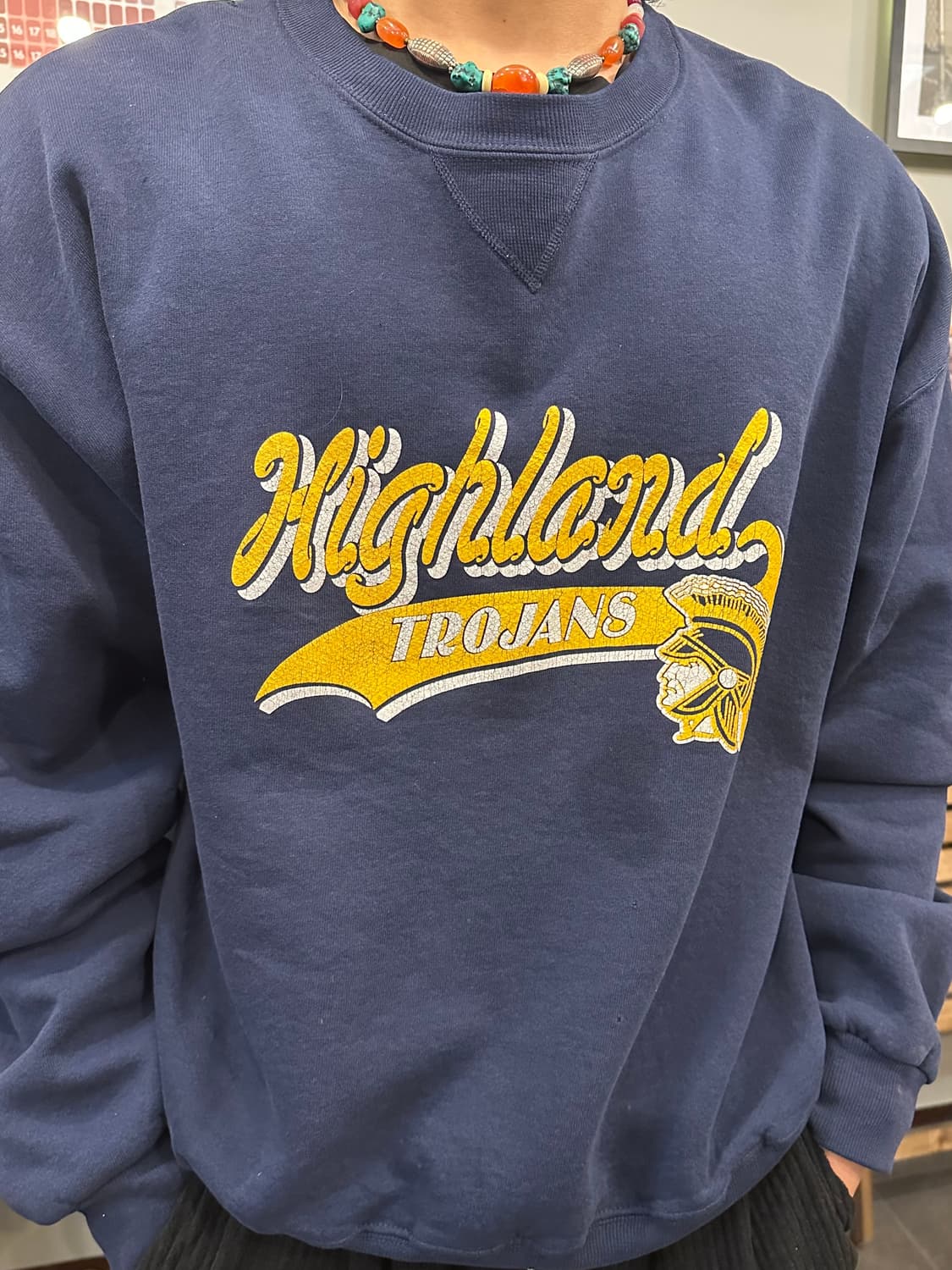 90’s Russell Athletic trojans logo sweat 상품이미지5