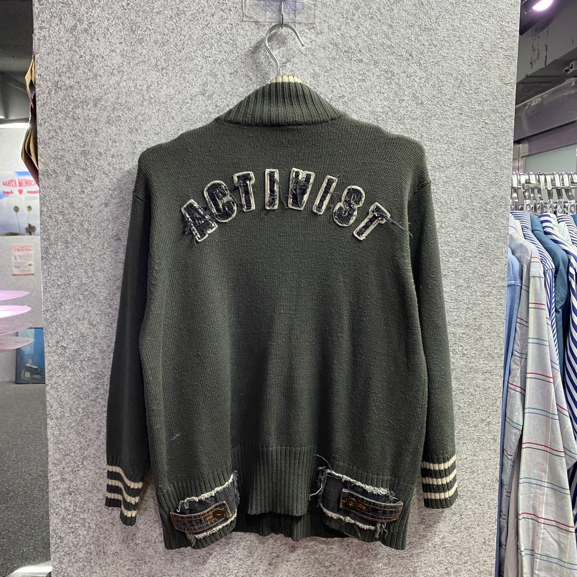 jpn빈티지 68데님 니트집업 자켓 B4288 상품이미지7