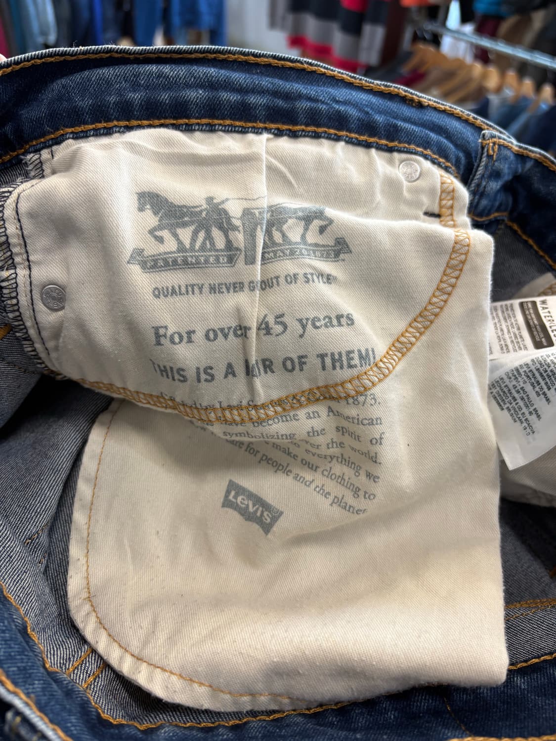 리바이스 502 워싱 데님 상품이미지6