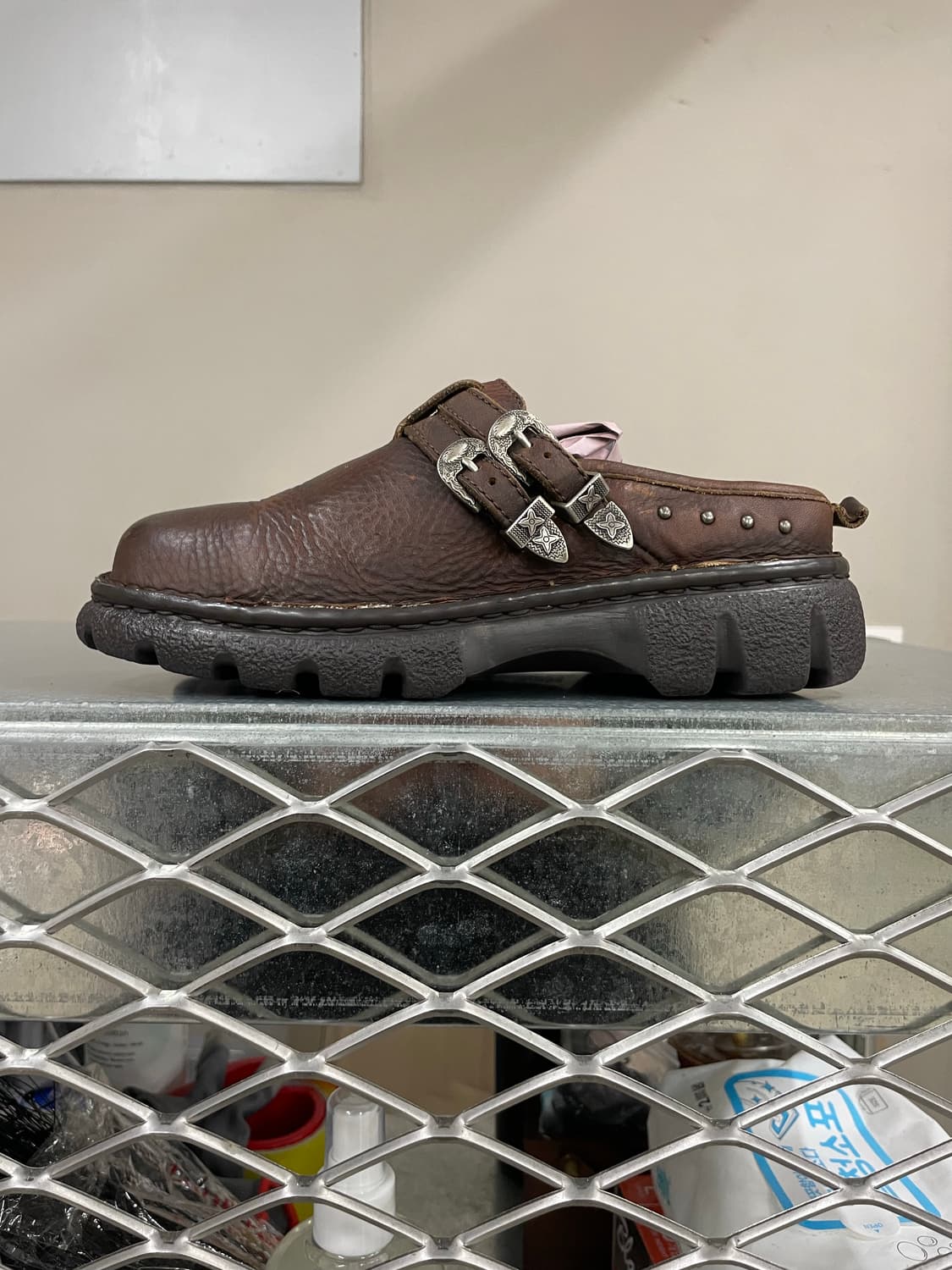 더블 H 부츠 뮬 브라운 38 (gr-4270) 상품이미지1