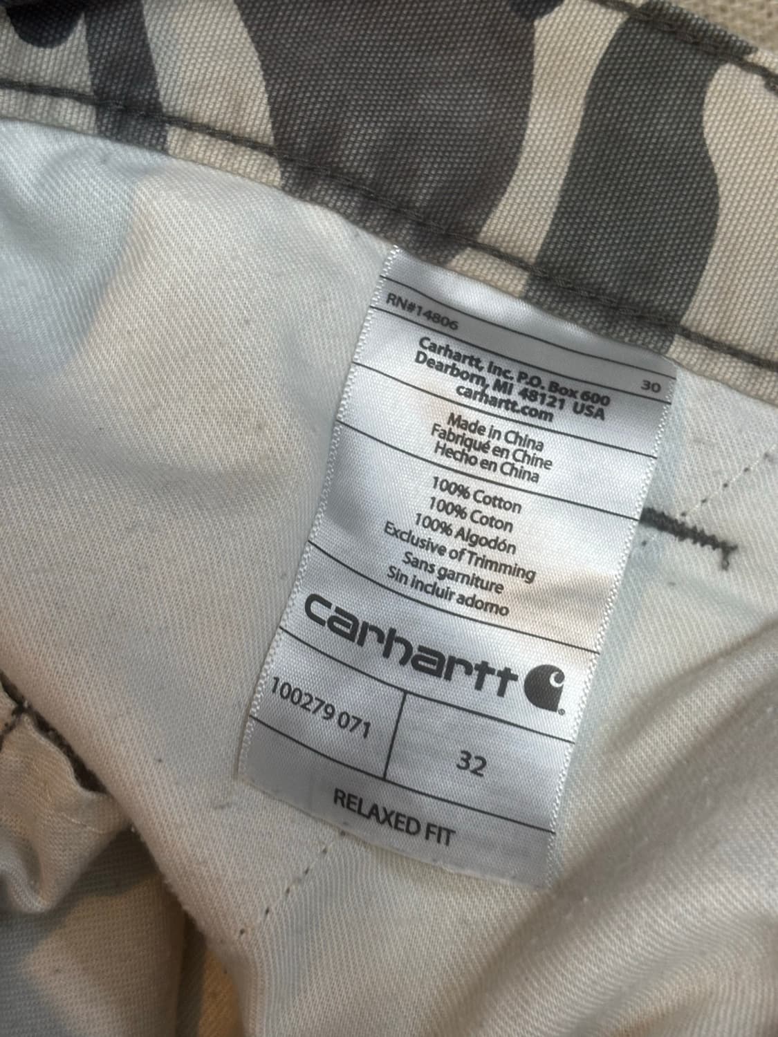 Carhartt 카모 카고 하프팬츠 상품이미지10