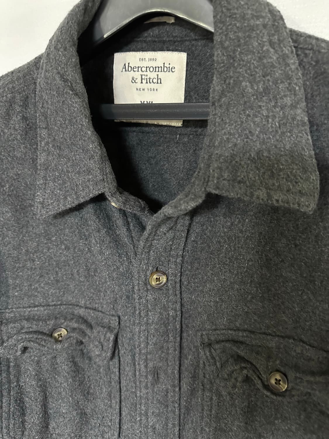 아베크롬비 그레이 포켓 셔츠 남방 상품이미지2