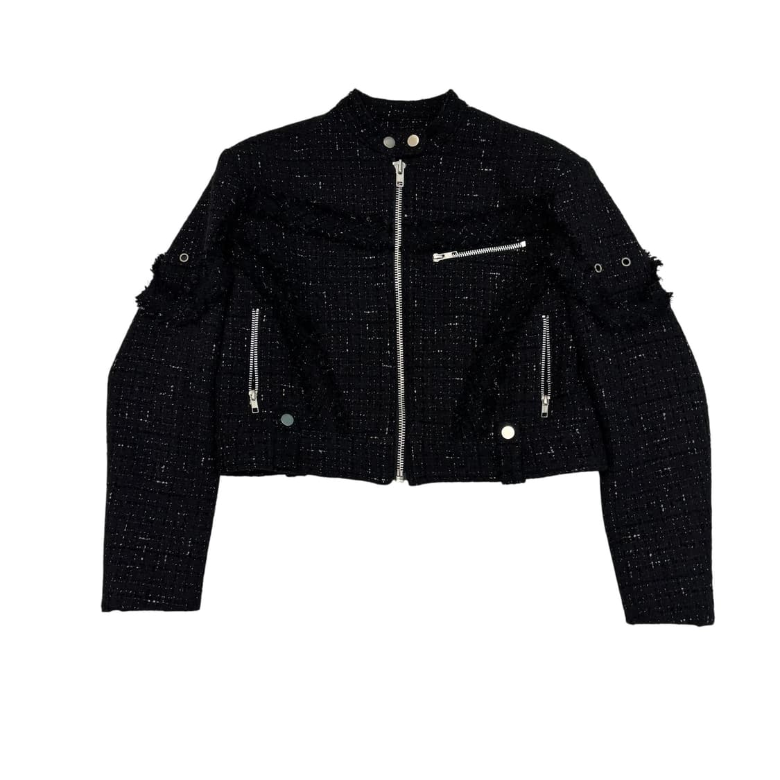 낫노잉 샤인 트위드 모토자켓 상품이미지1