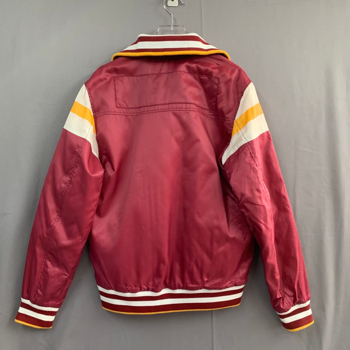 M 뉴에라 버건디 새틴 바시티 스타디움 야구 자켓 상품이미지4