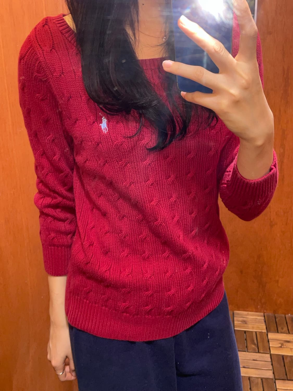 (L) POLO 폴로 랄프로렌 스포츠 케이블 니트 상품이미지2