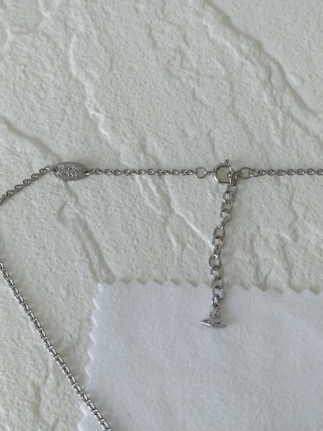 비비안웨스트우드 아카이브 리본 옥타비에 퍼플 크리스탈 3d orb 목걸이 상품이미지5