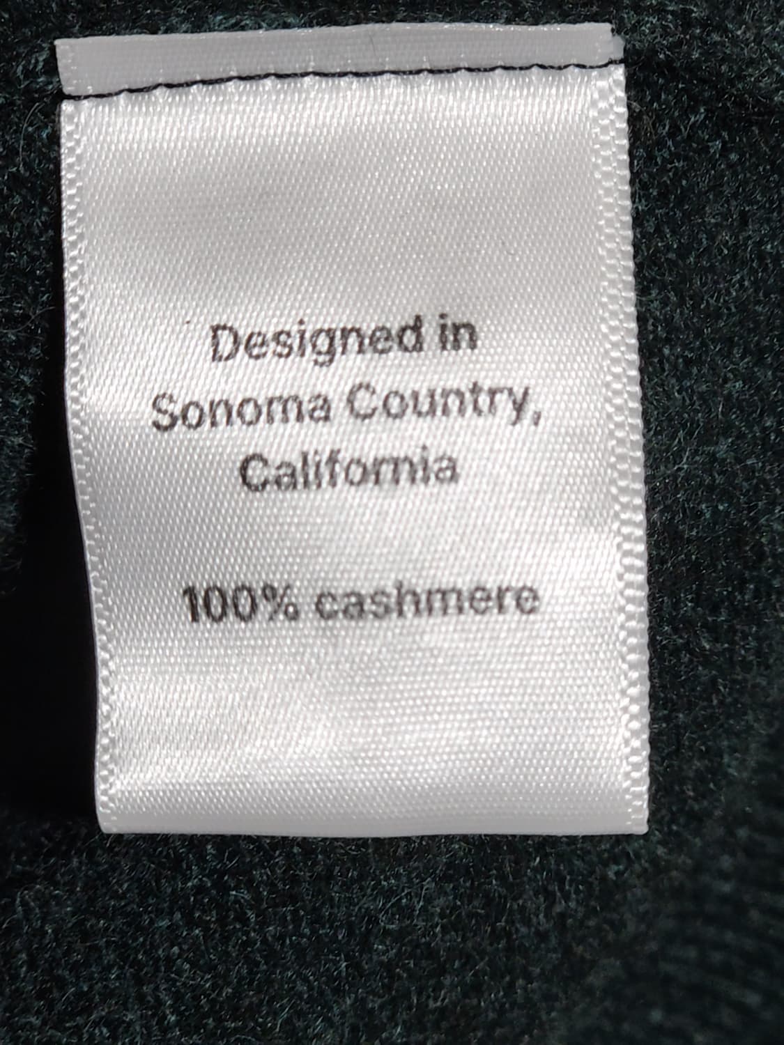 (M) 캐시미어 니트 진녹색 무지 스웨터 라운드  상품이미지4