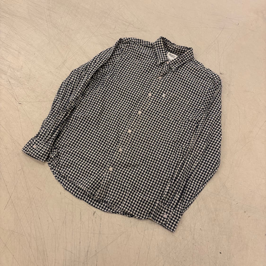 리바이스 화이트 탭 깅엄체크 셔츠 상품이미지1