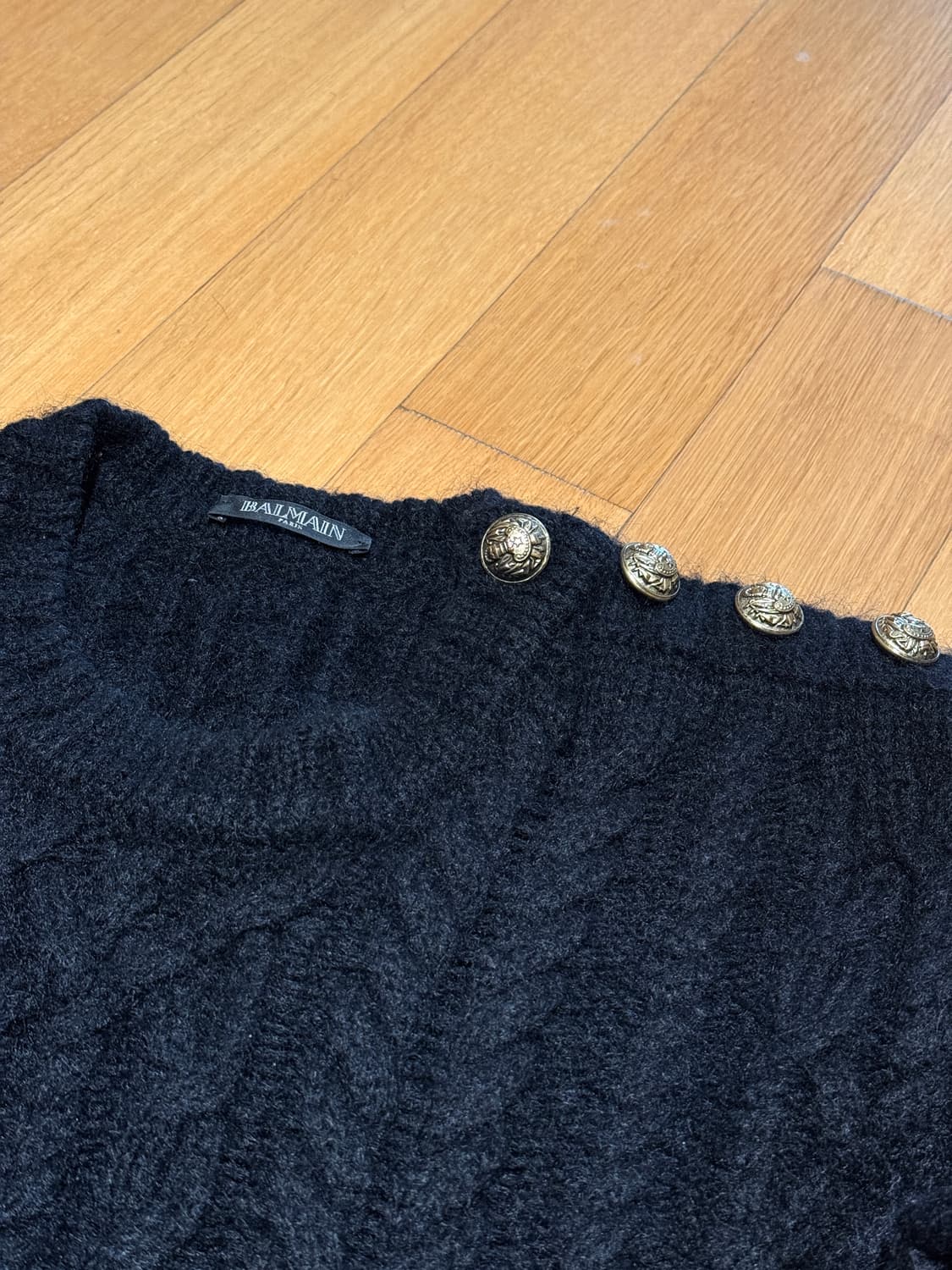 발망 모헤어 케이블 니트 스웨터 m 상품이미지1