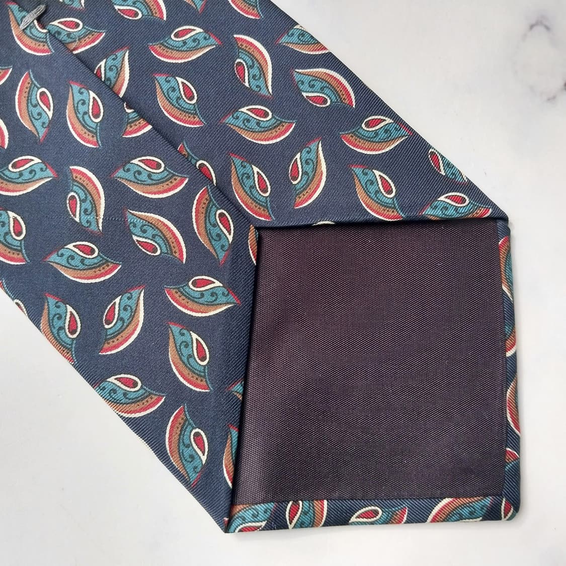 크리스찬 디올 실크 페이즐리 모티브 넥타이 9.7cm A+등급 K2192 상품이미지7