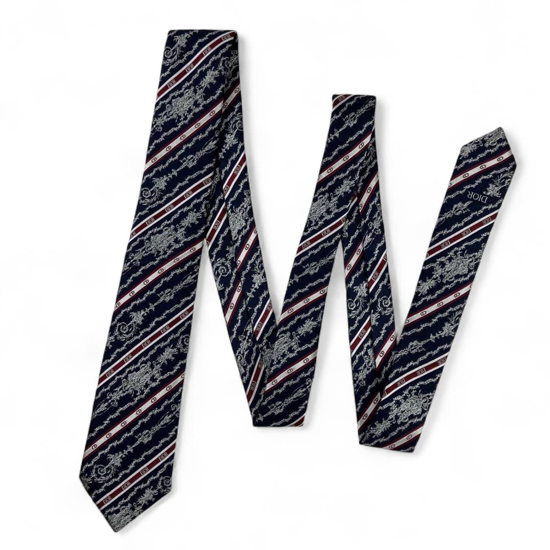 디올옴므 쟈카드 실크 넥타이 상품이미지8