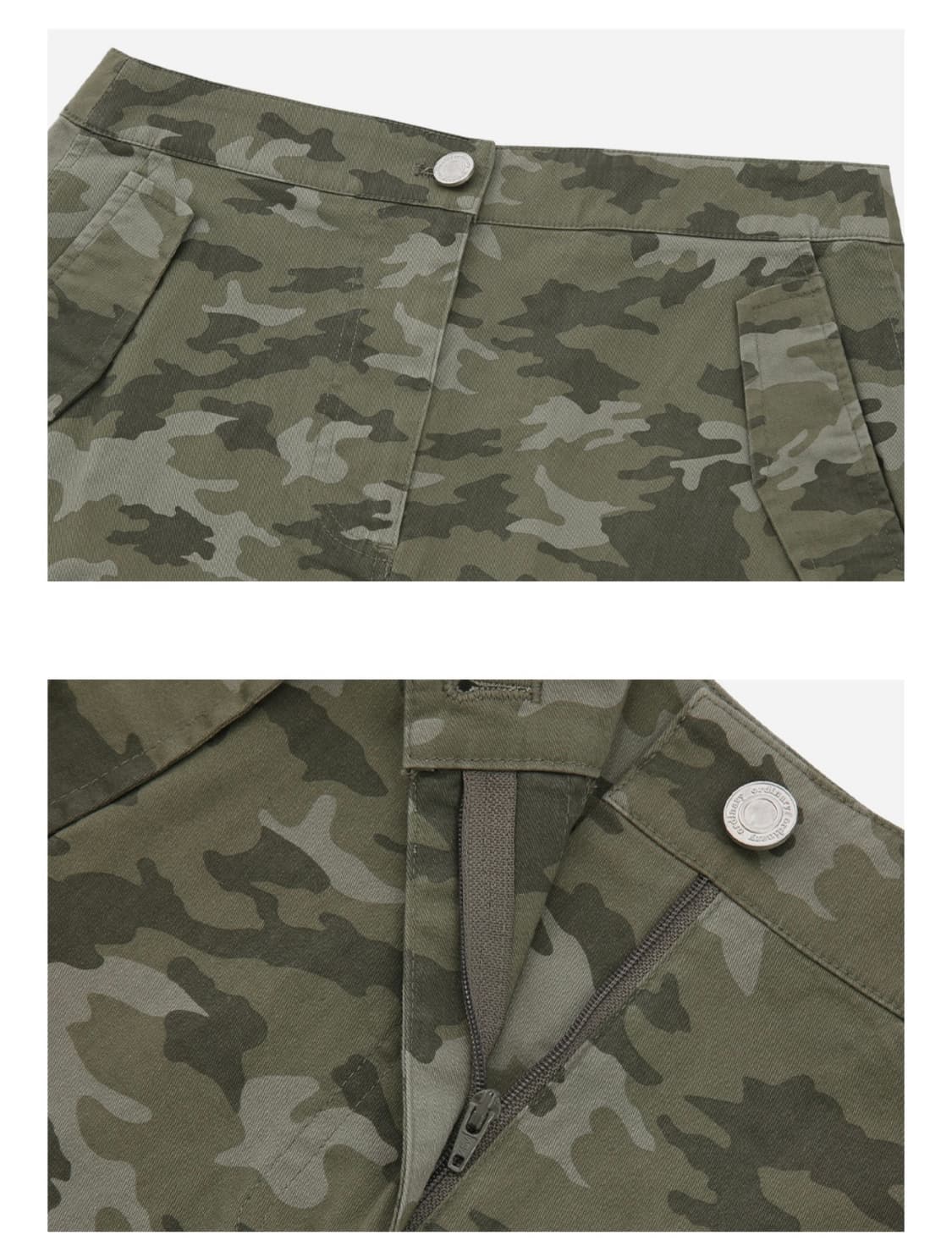 오디너리홀리데이 카모 카고 롱 스커트 m 상품이미지4