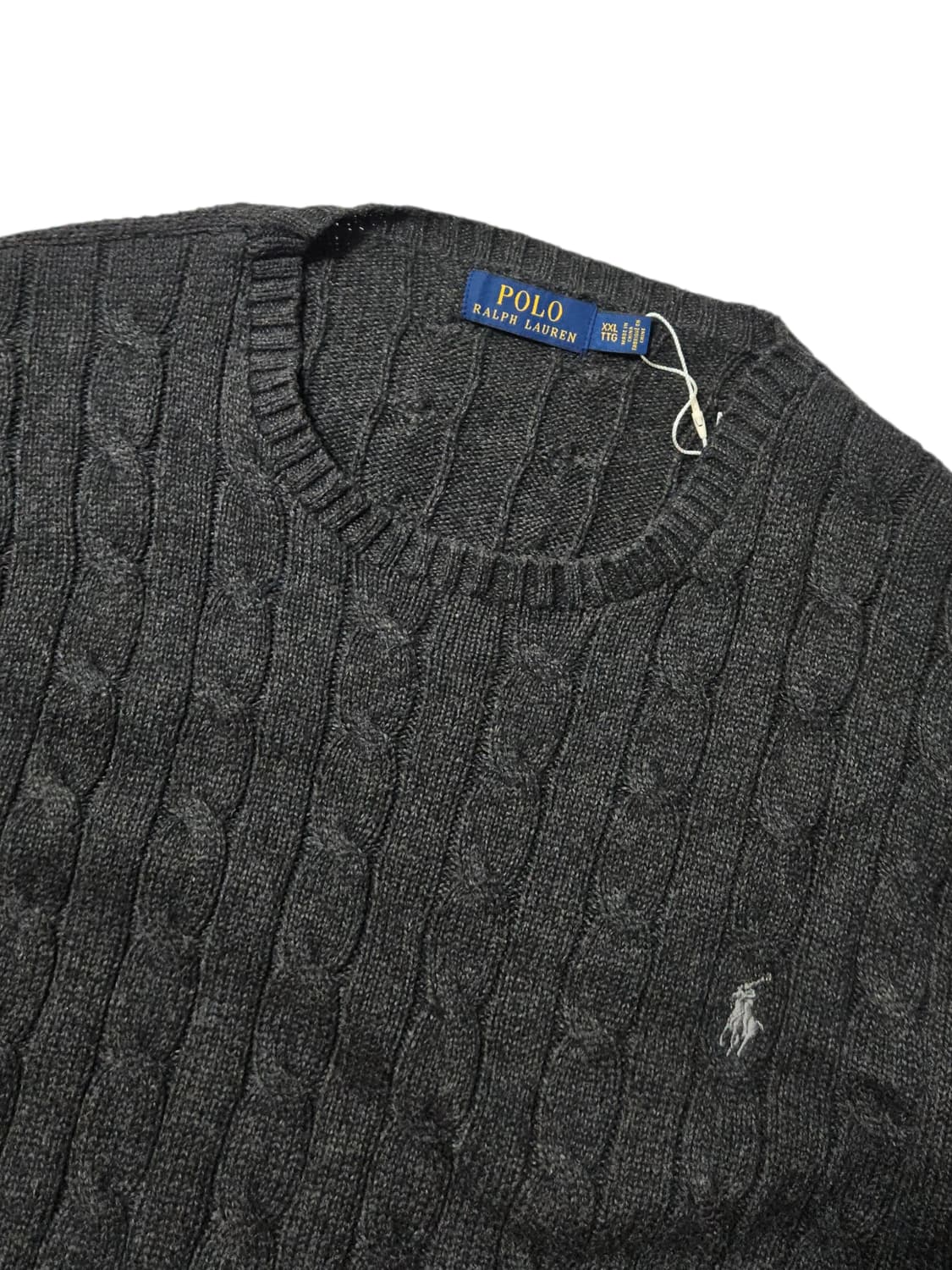 폴로 랄프로렌 케이블 니트 꽈배기 니트 XXL 상품이미지3