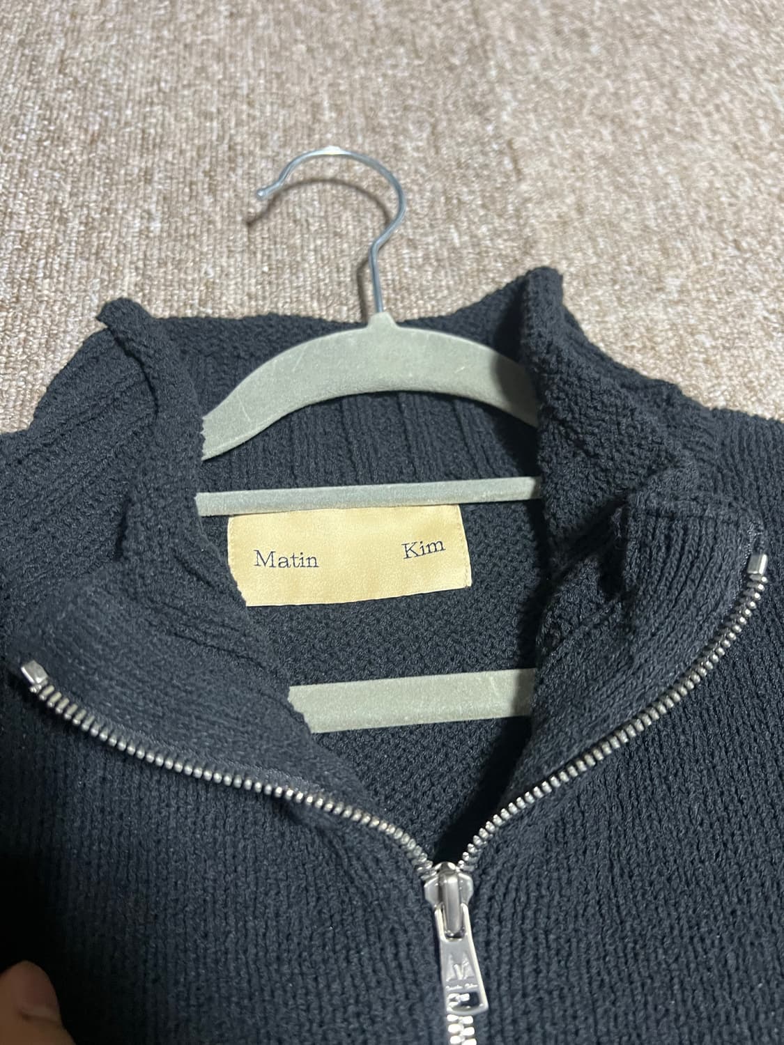 마뗑킴 니트 베스트 블랙 L 상품이미지3