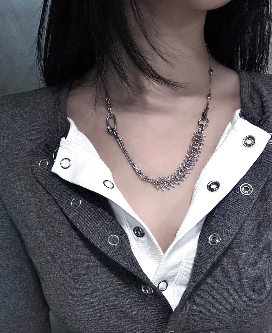 Thorn Mix Chain Necklace 상품이미지1