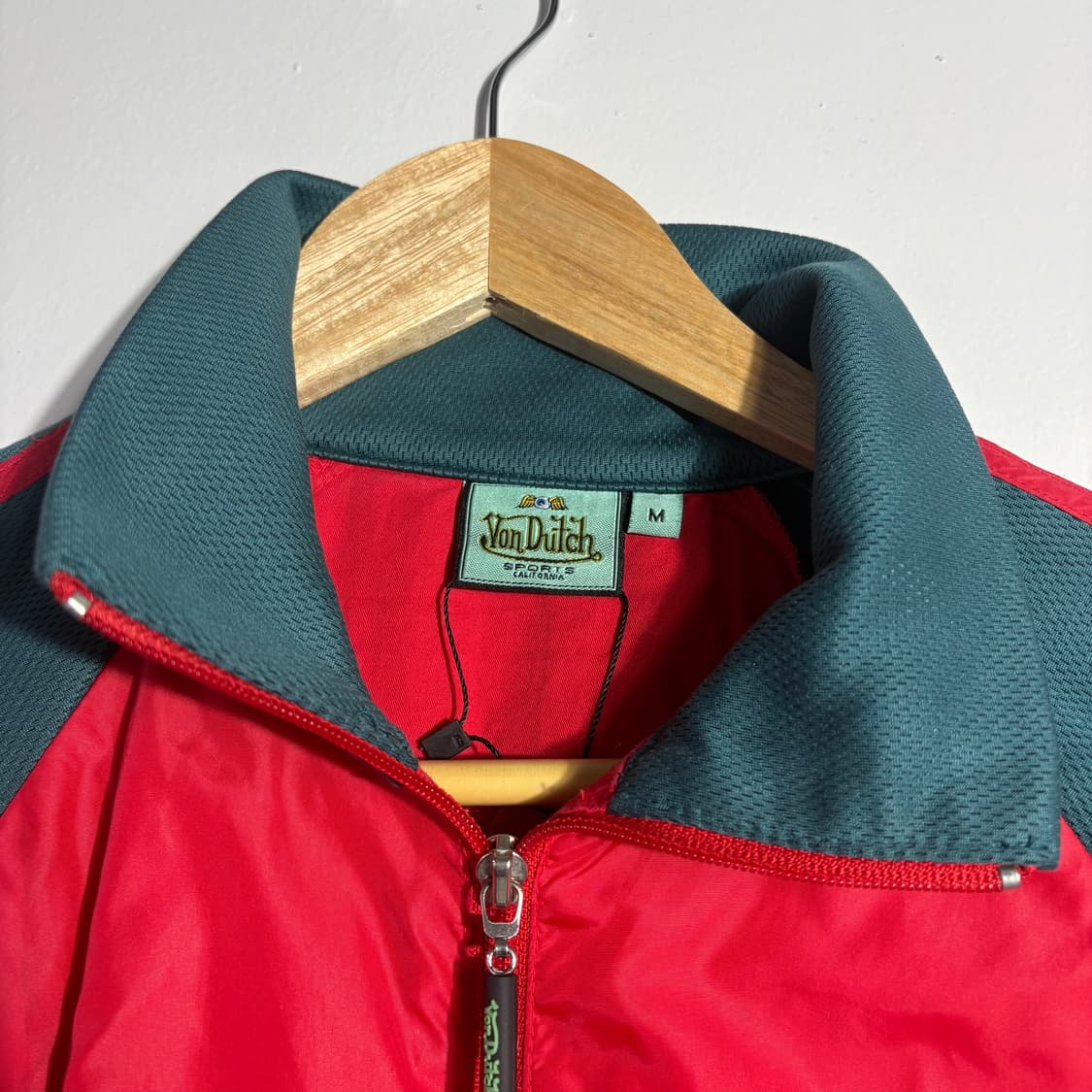 본더치(Von Dutch) 빈티지 레드 & 딥그린 트랙 자켓 상품이미지5