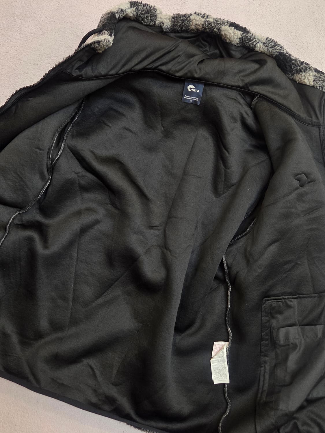 (100) 네파 체크 후드 후리스자켓 남
 상품이미지7