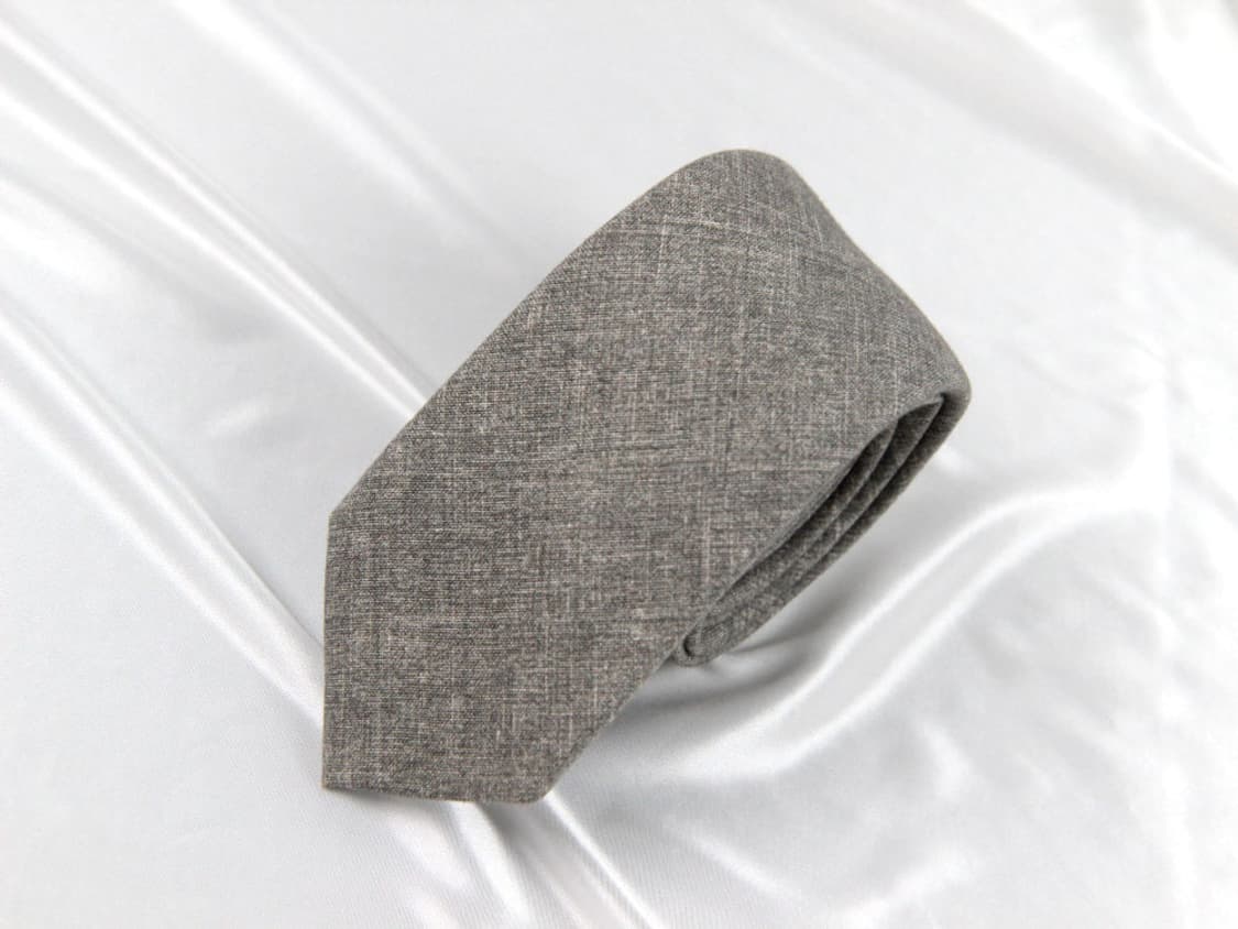띠어리 6.6cm S등급 슬림 면 혼방 남자 명품 넥타이 상품이미지1