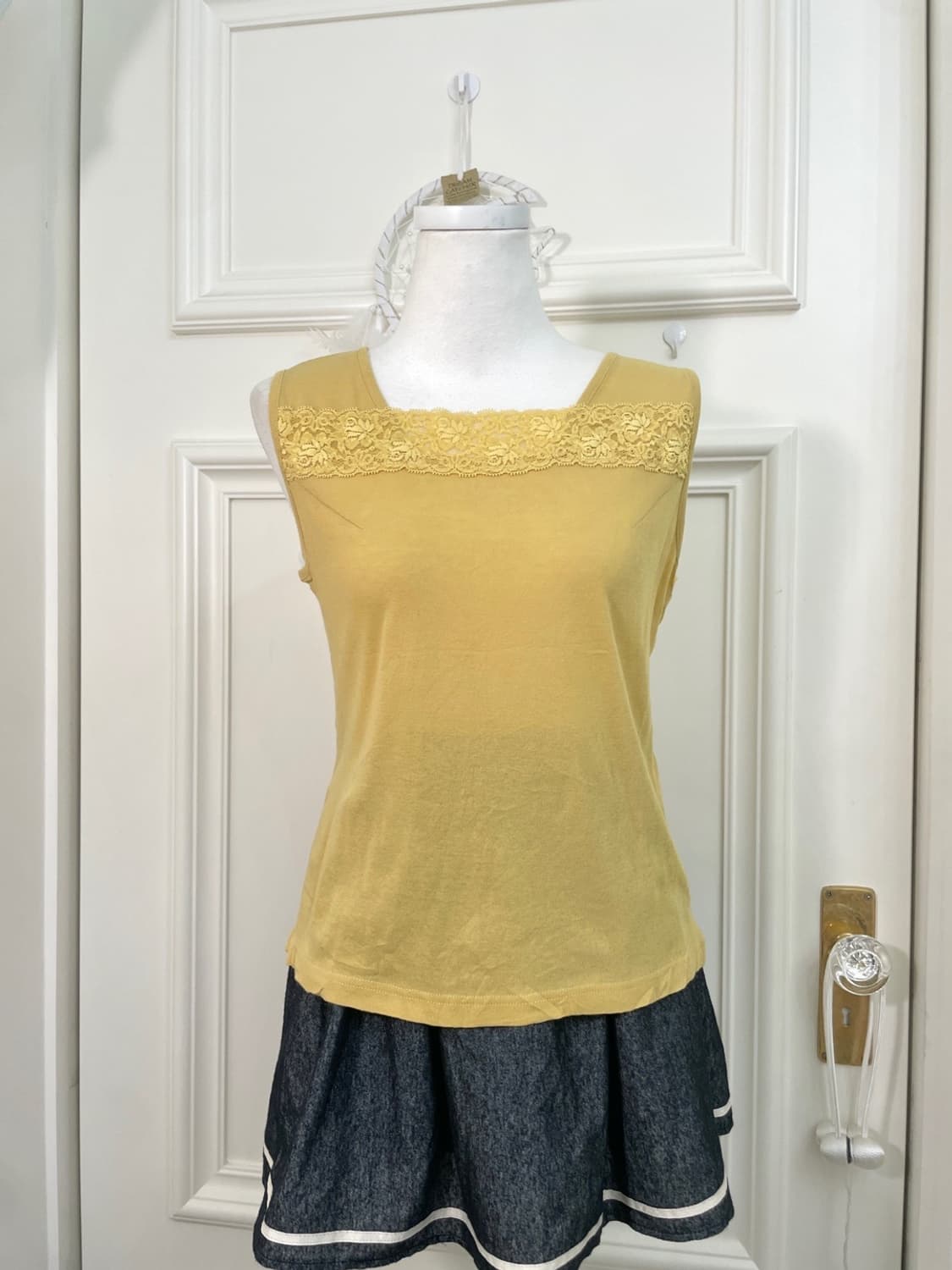 butter yellow check summer jacket(size-M 상품이미지7