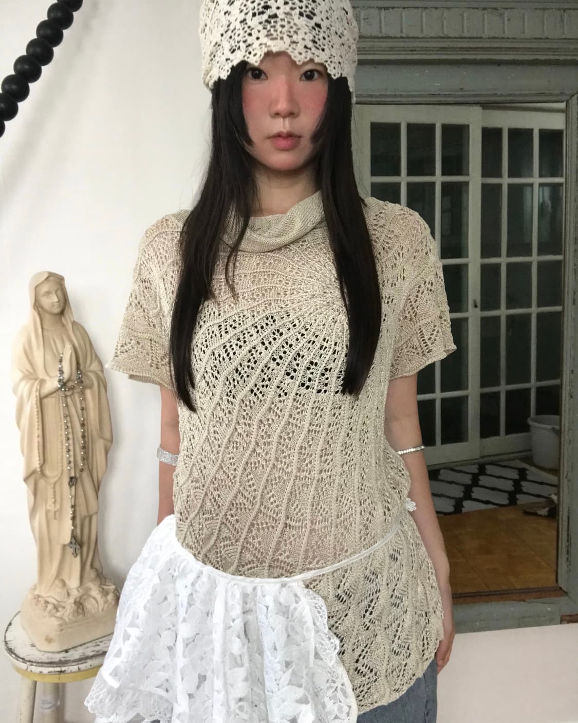 vintage net knit 상품이미지1