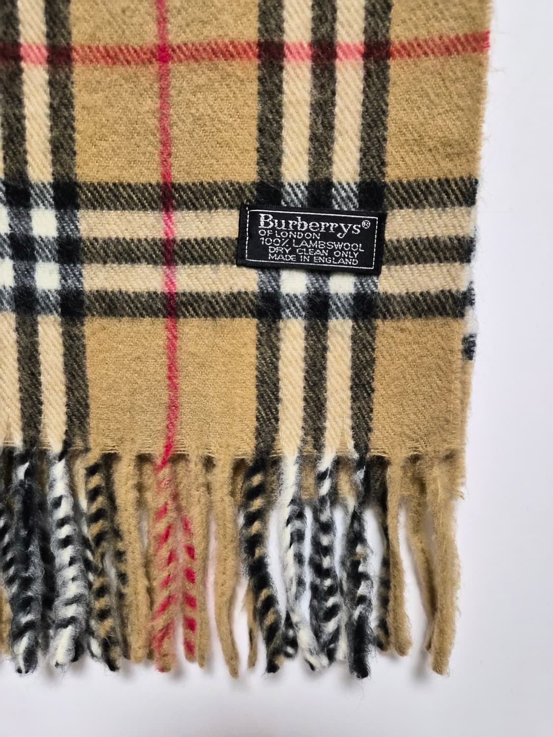 버버리 베이지 노바체크 램스울 머플러 목도리 상품이미지7