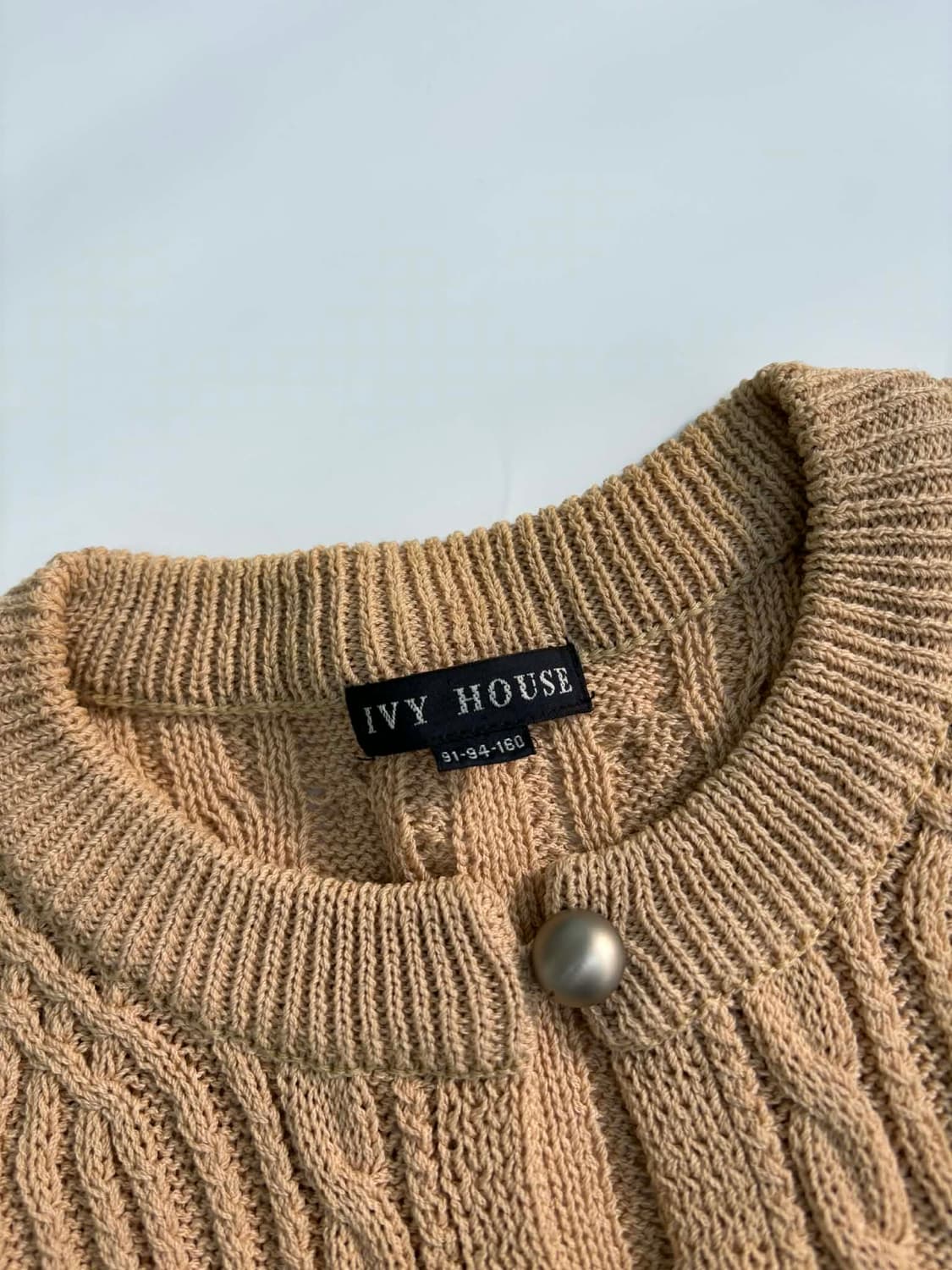 90s vintage 케이블 여성 니트 가디건 상품이미지5