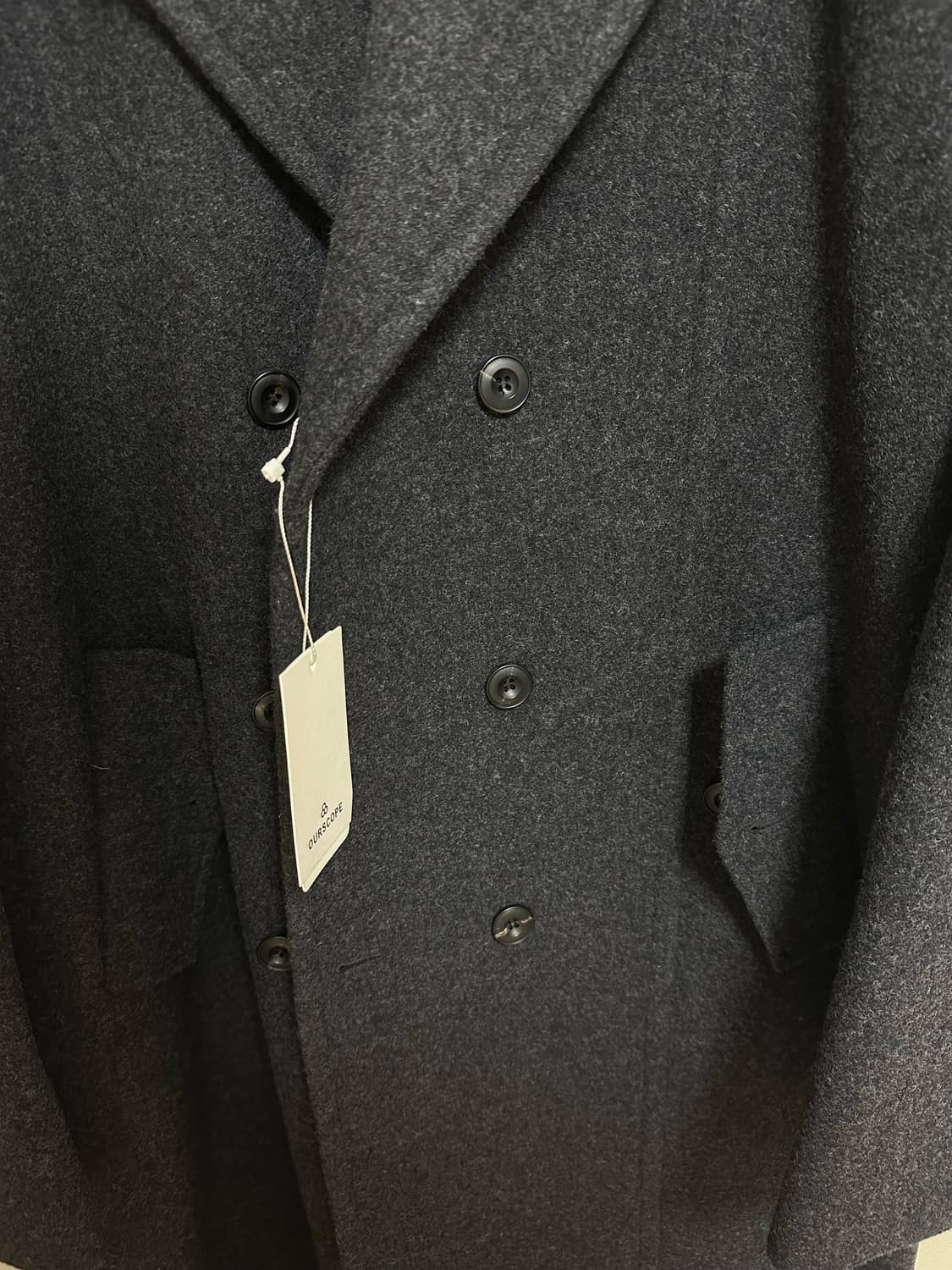 아워스코프 멜톤 울 더블 코트 상품이미지2