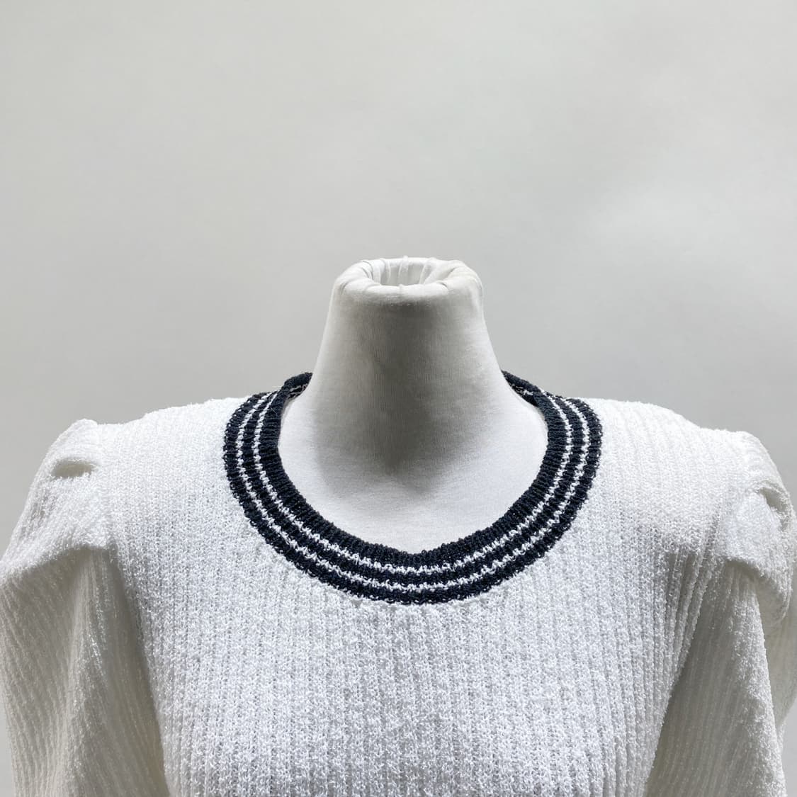 ENDOLPHIN 여성크롭반팔니트티 화이트 S  상품이미지2