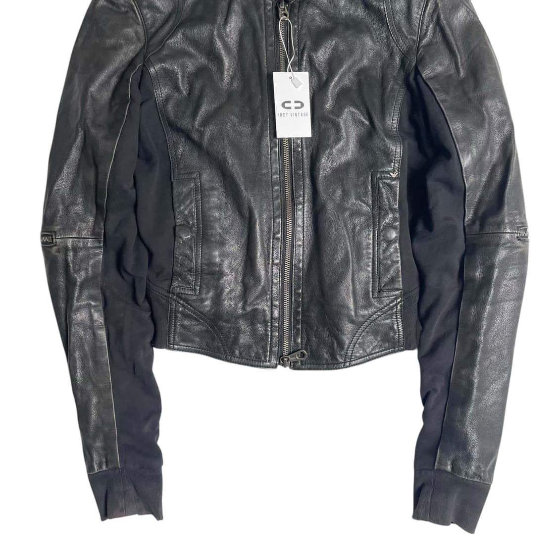 Armani jeans 레더&져지 자켓 (italy)   상품이미지3