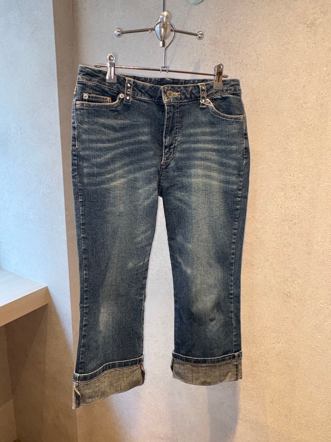 Y2K roll-up denim 상품이미지1