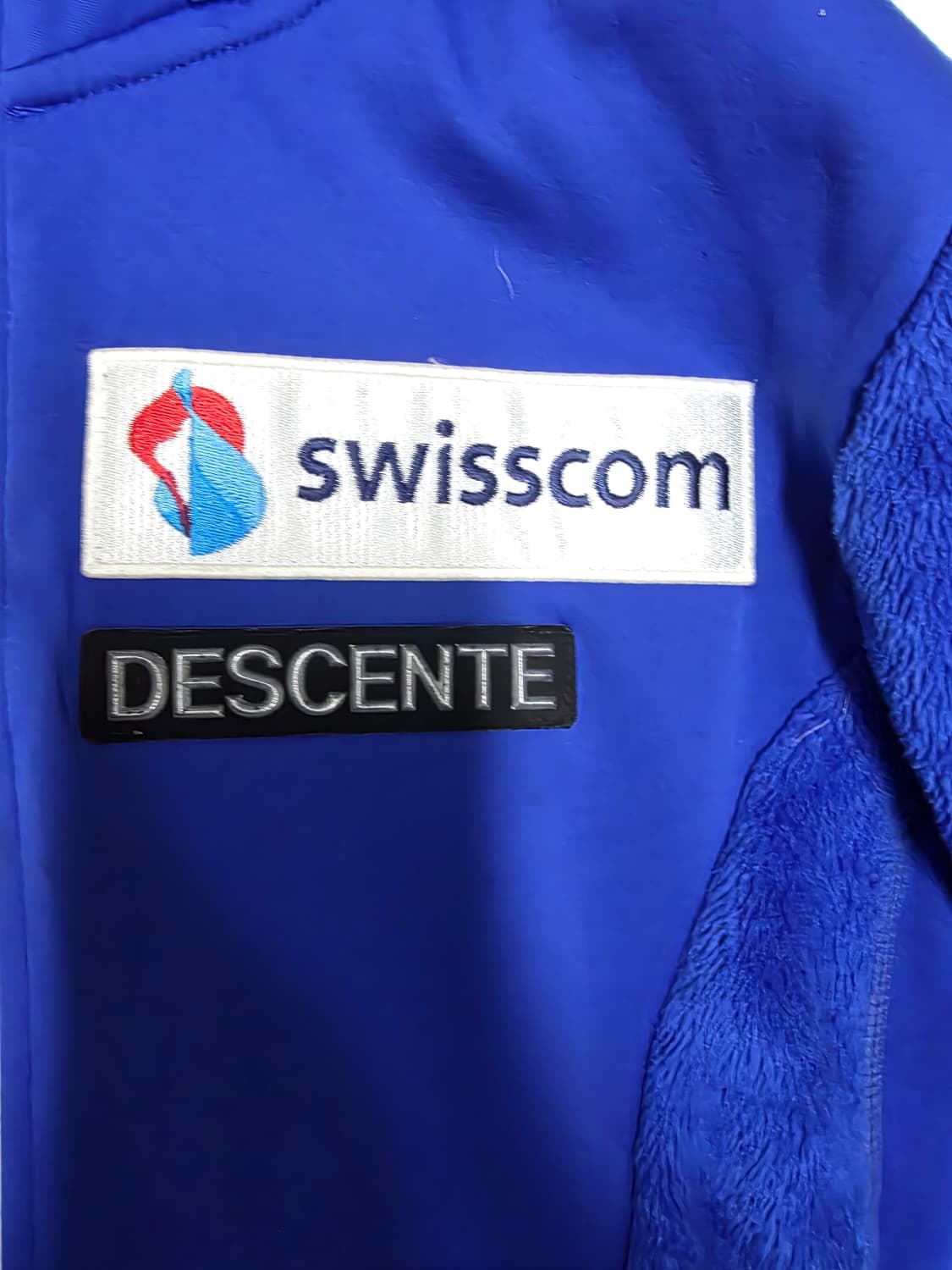 데상트 블루 스위스콤 후드집업 남녀공용 100 62 53 상품이미지4
