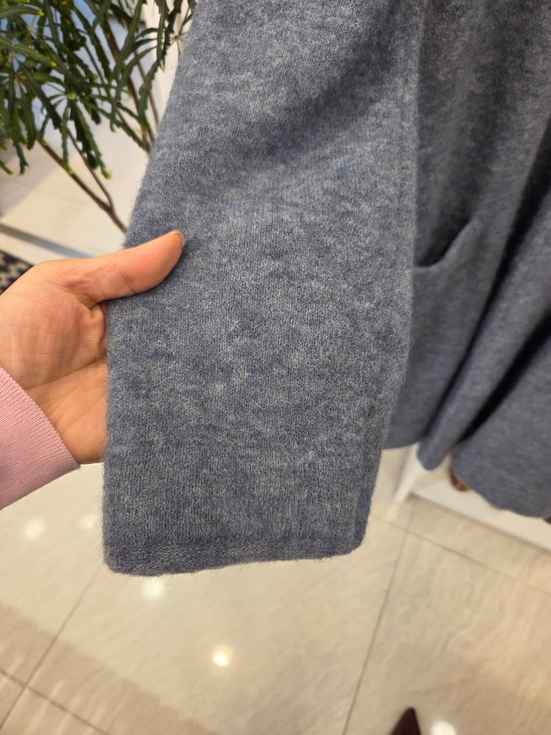 TIME 타임 알파카 블렌딩 롱 가디건 상품이미지4