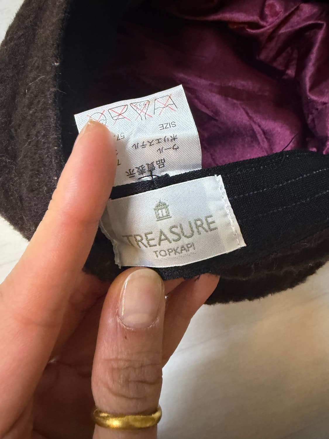 일본브랜드 브라운 모자  상품이미지2