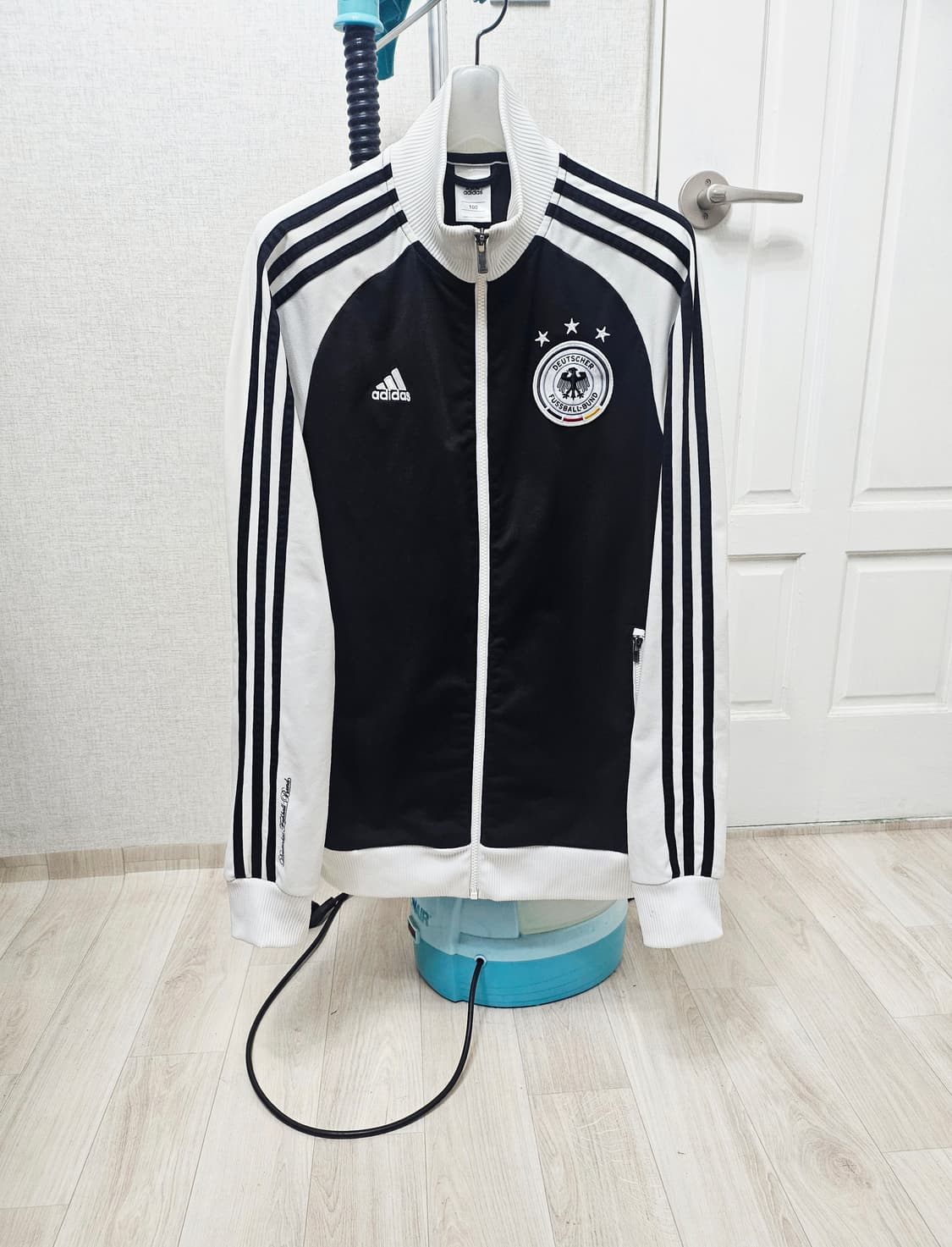 (100)L ☆우주매물☆ 아디다스 독일 [화이트블랙] 트랙탑져지 상품이미지1