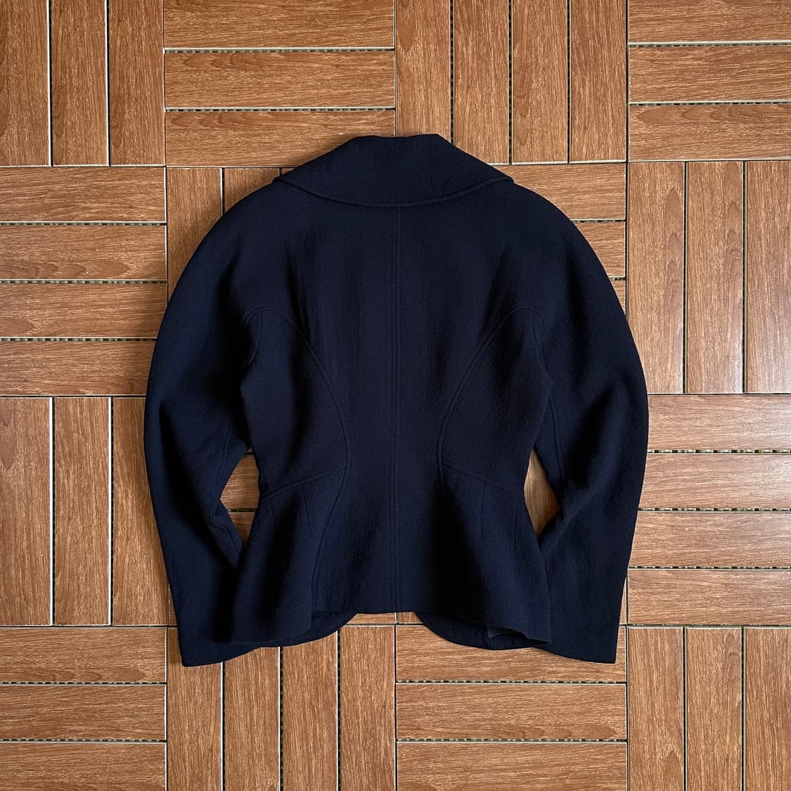 80-90‘s Jin abe paris drape wool jacket 상품이미지3