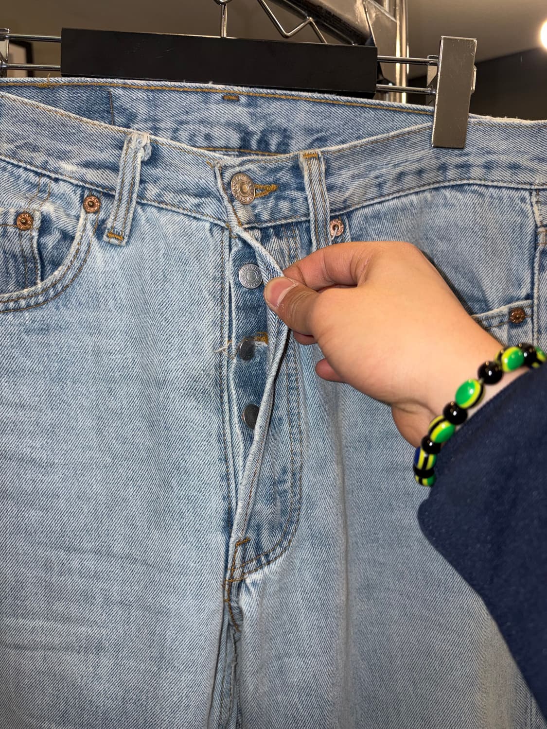 90’s Levi’s 501 520 USA distressed denim 상품이미지6