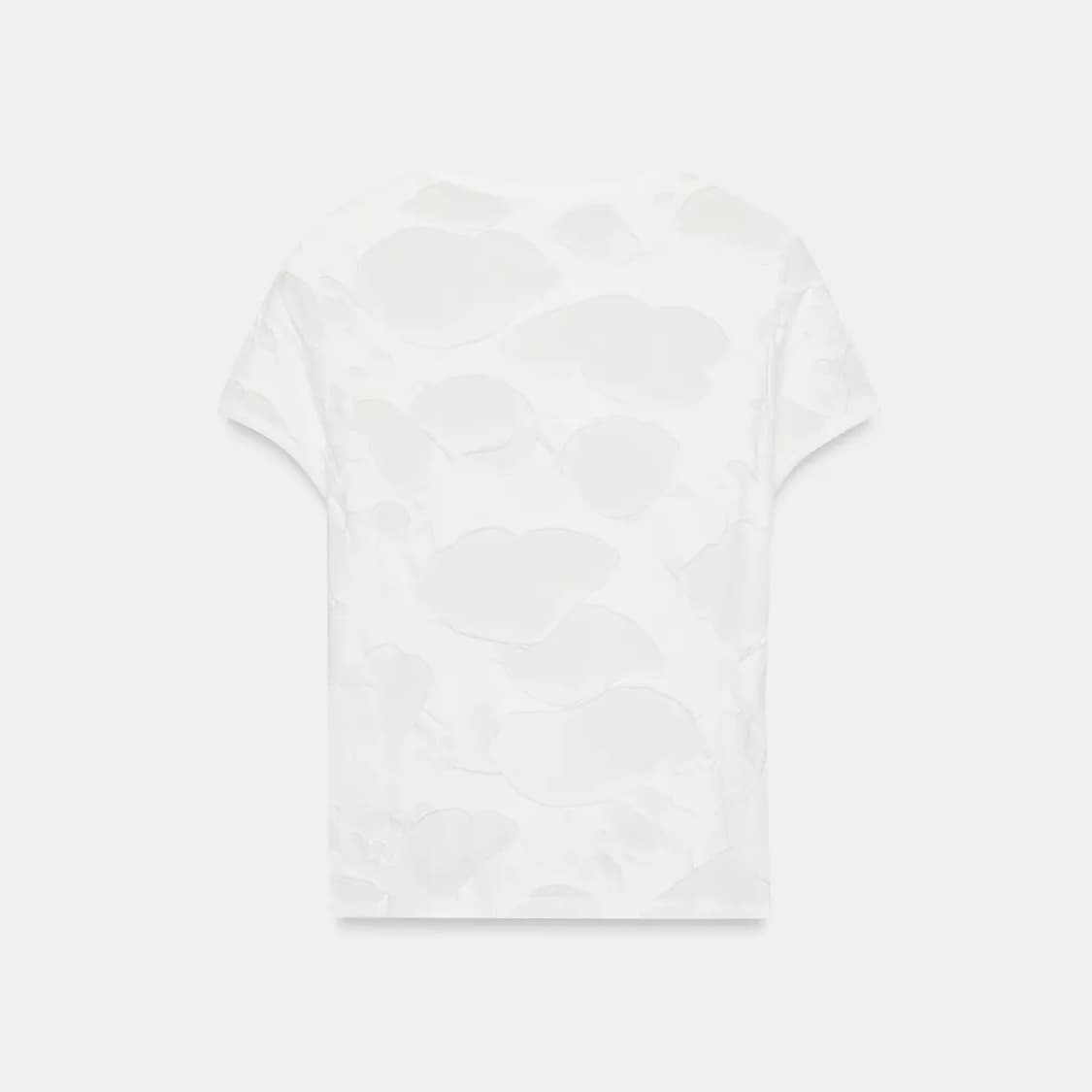 zara 자라 디스트로이드 콤비 티셔츠 화이트 상품이미지3