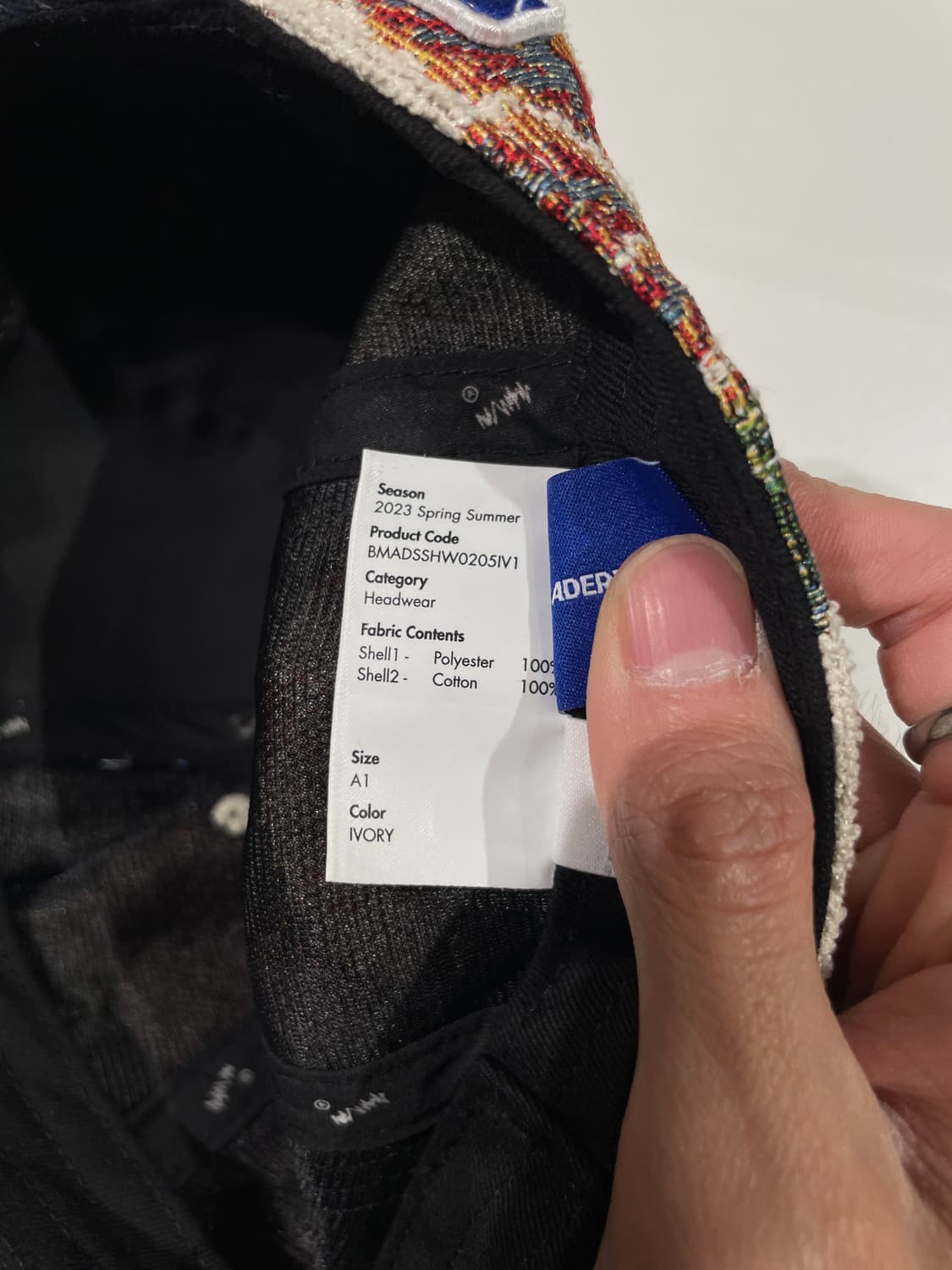 아더에러 23S/S 아이보리 커시브 trs 플로럴 볼캡 상품이미지10