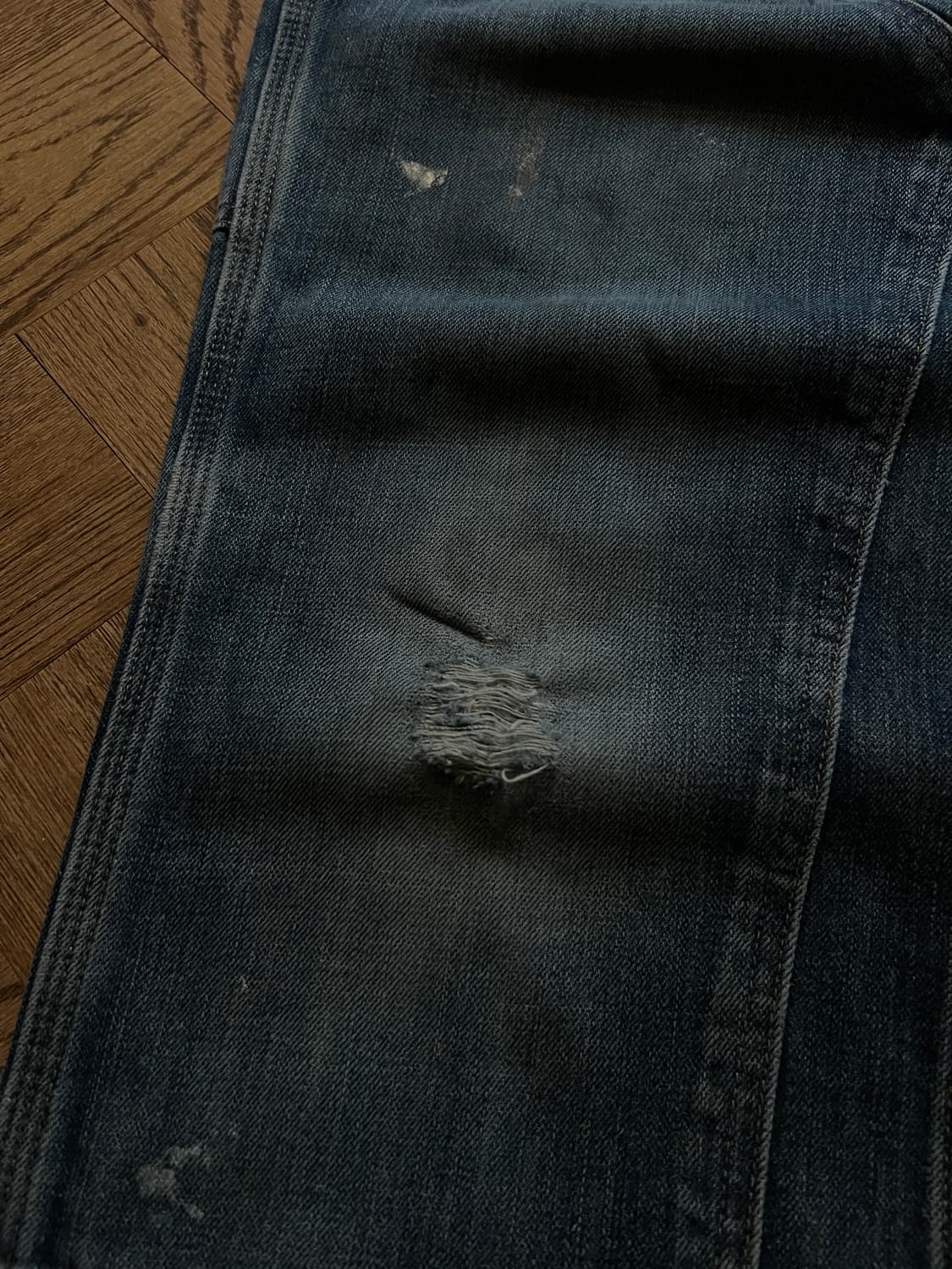 [36]칼하트 USA 더티워싱 더블니 워크 데님 팬 상품이미지4