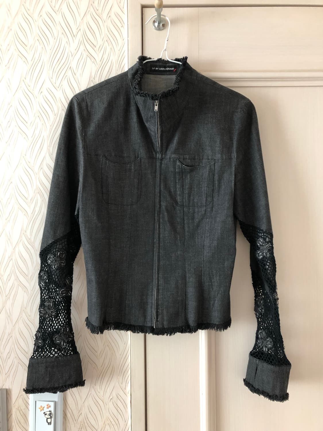 빈티지 데님 레이스 자켓 상품이미지1