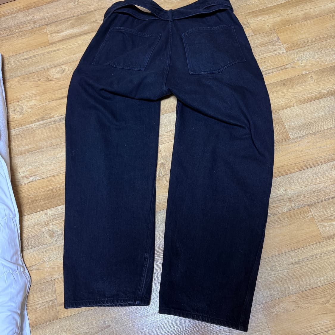 코모리 벨티드데님 블랙 3사이즈 상품이미지2