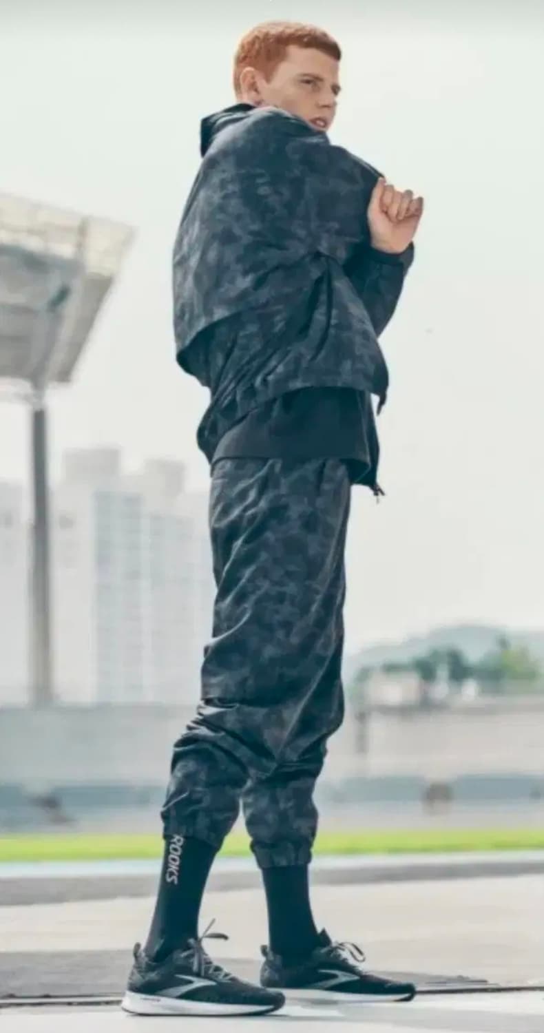 브룩스 카모 웜업 셋업 상의XL, 하의L 상품이미지2